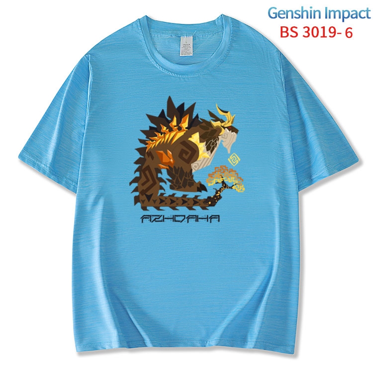 Genshin Impact ice silk cotton loose and comfortable T-shirt from XS to 5XL BS-3019-6