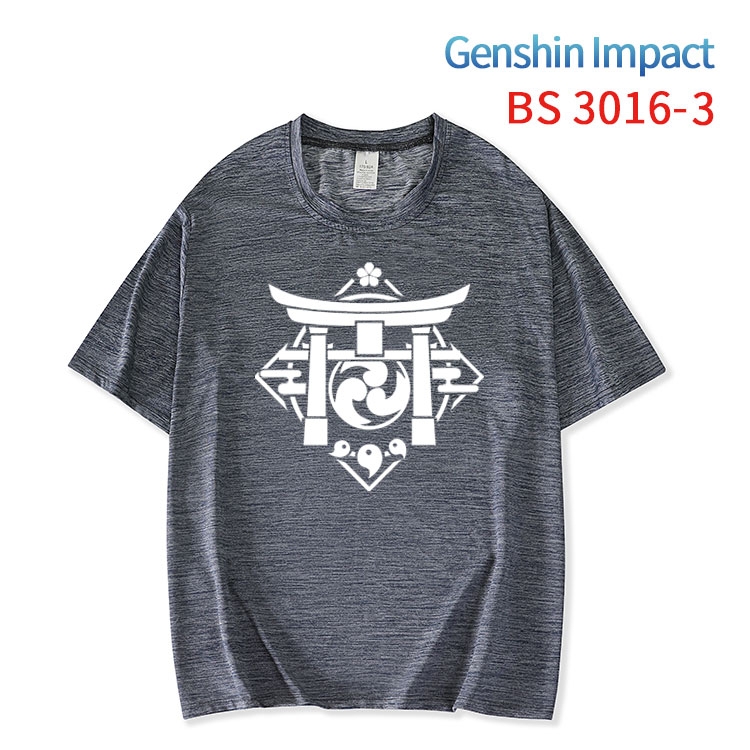 Genshin Impact ice silk cotton loose and comfortable T-shirt from XS to 5XL BS-3016-3