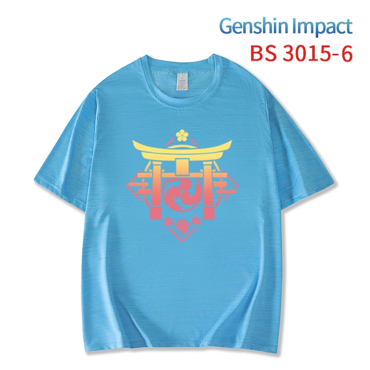 Genshin Impact ice silk cotton loose and comfortable T-shirt from XS to 5XL  BS-3015-6