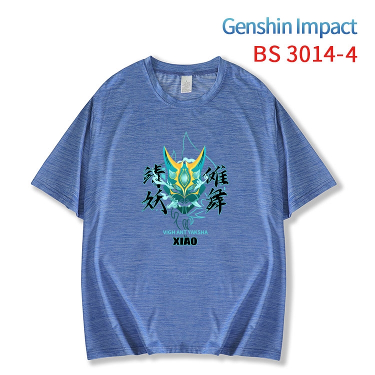 Genshin Impact ice silk cotton loose and comfortable T-shirt from XS to 5XL BS-3014-4