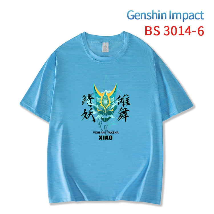 Genshin Impact ice silk cotton loose and comfortable T-shirt from XS to 5XL  BS-3014-6