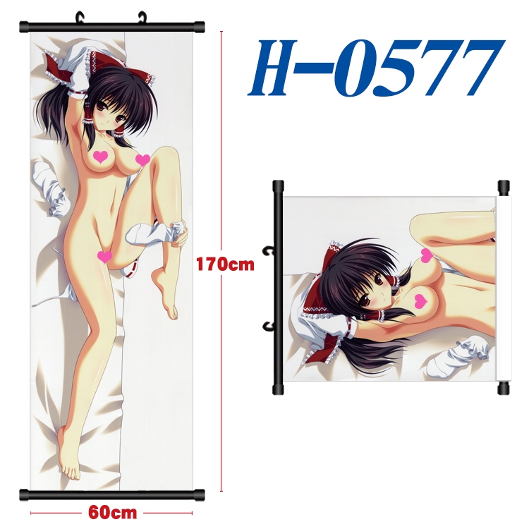 Toaru Kagaku no Railgun Black plastic rod cloth hanging canvas painting 60x170cm H-0577