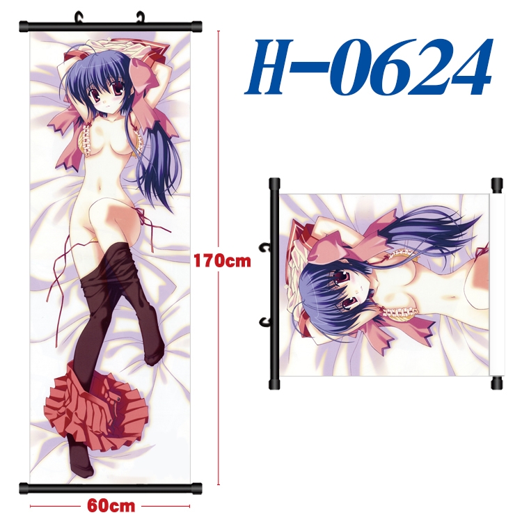 Toaru Kagaku no Railgun Black plastic rod cloth hanging canvas painting 60x170cm H-0624