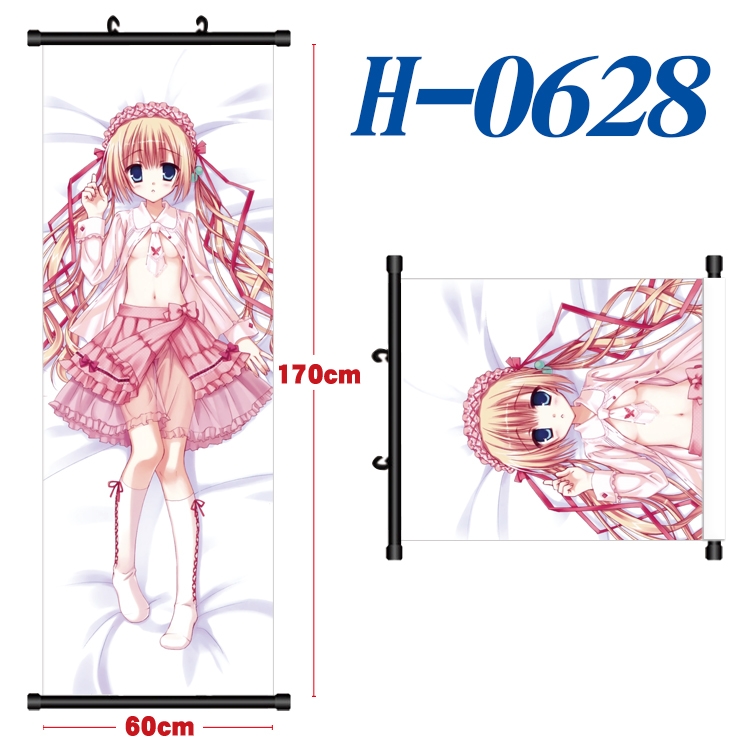 Toaru Kagaku no Railgun Black plastic rod cloth hanging canvas painting 60x170cm H-0628