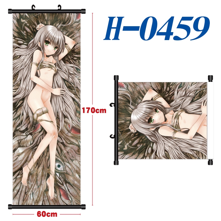 Sneak! Naiako  Black plastic rod cloth hanging canvas painting 60x170cm  H-0459