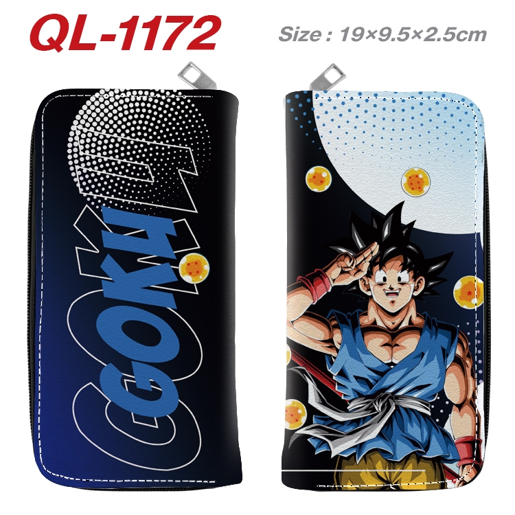 DRAGON BALL Anime pu leather long zipper wallet 19X9.5X2.5CM QL-1172