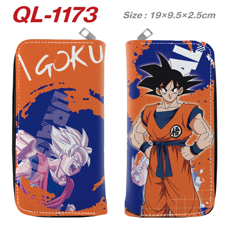 DRAGON BALL Anime pu leather long zipper wallet 19X9.5X2.5CM QL-1173