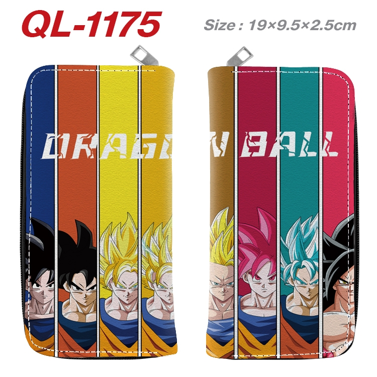 DRAGON BALL Anime pu leather long zipper wallet 19X9.5X2.5CM  QL-1175