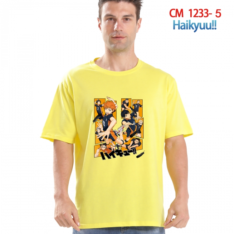Haikyuu!! Printed short-sleeved cotton T-shirt from S to 4XL  CM 1233 5