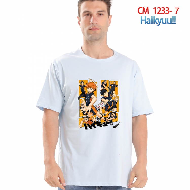 Haikyuu!! Printed short-sleeved cotton T-shirt from S to 4XL CM 1233 7