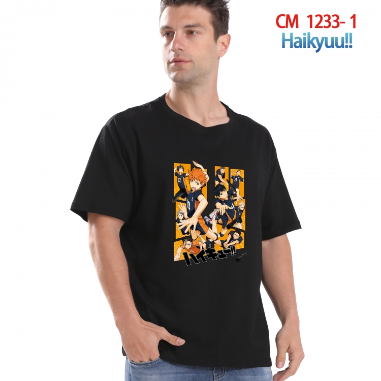 Haikyuu!! Printed short-sleeved cotton T-shirt from S to 4XL CM 1233 1