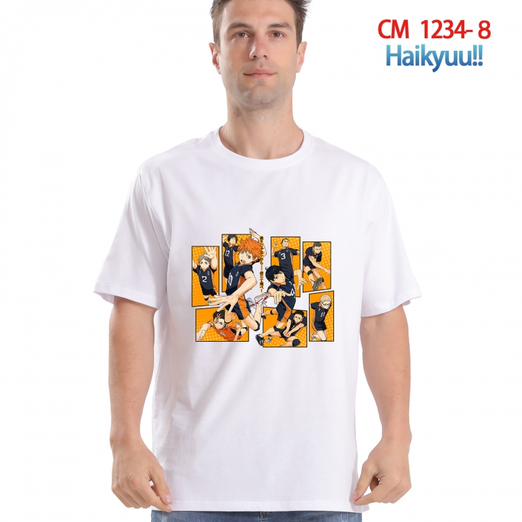 Haikyuu!! Printed short-sleeved cotton T-shirt from S to 4XL CM 1234 8