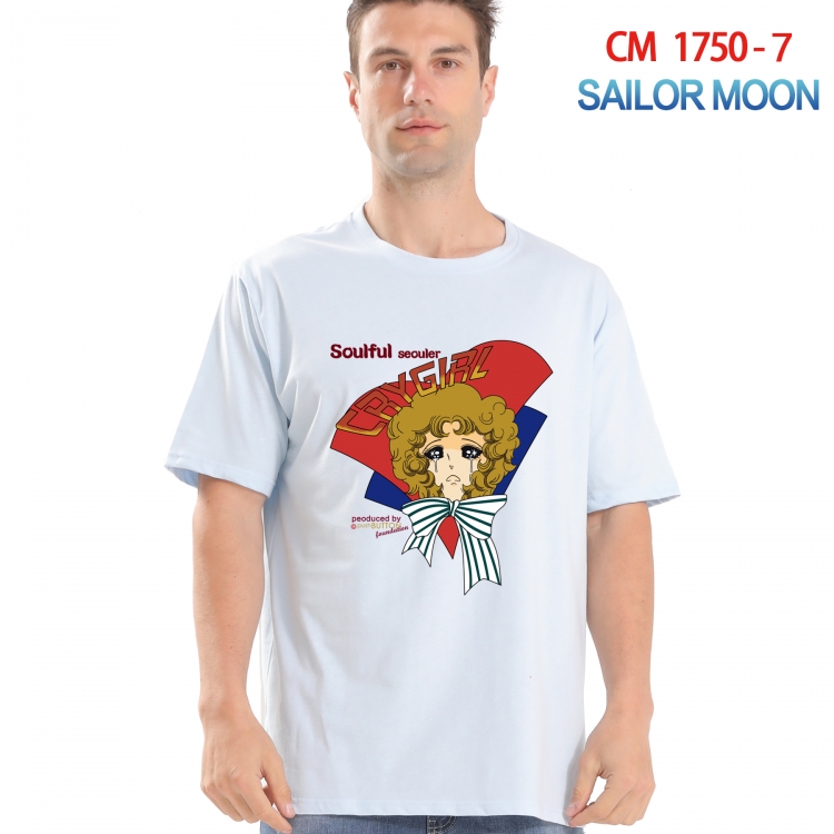 sailormoon Printed short-sleeved cotton T-shirt from S to 4XL  CM-1750-7