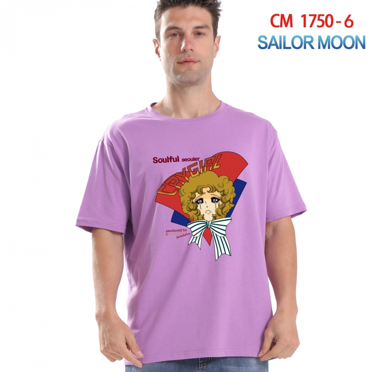 sailormoon Printed short-sleeved cotton T-shirt from S to 4XL  CM-1750-6