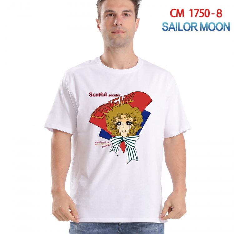sailormoon Printed short-sleeved cotton T-shirt from S to 4XL CM-1750-8