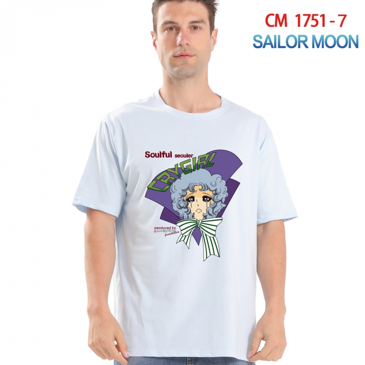sailormoon Printed short-sleeved cotton T-shirt from S to 4XL  CM-1751-7