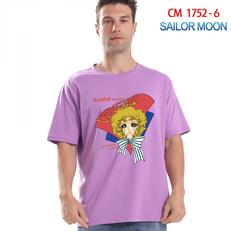 sailormoon Printed short-sleeved cotton T-shirt from S to 4XL CM-1752-6
