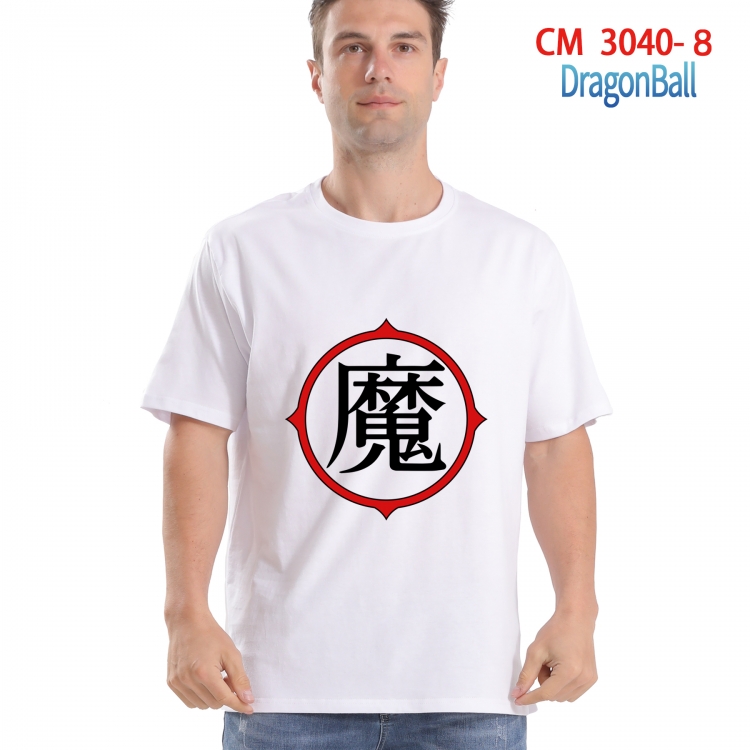 DRAGON BALL Printed short-sleeved cotton T-shirt from S to 4XL  CM-3040-8