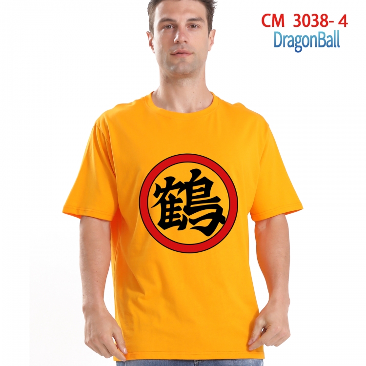 DRAGON BALL Printed short-sleeved cotton T-shirt from S to 4XL CM-3038-4