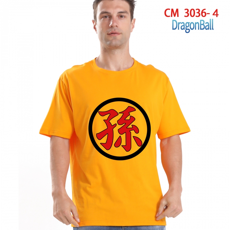 DRAGON BALL Printed short-sleeved cotton T-shirt from S to 4XL  CM-3036-4