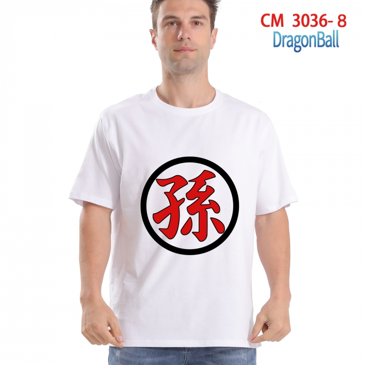 DRAGON BALL Printed short-sleeved cotton T-shirt from S to 4XL  CM-3036-8