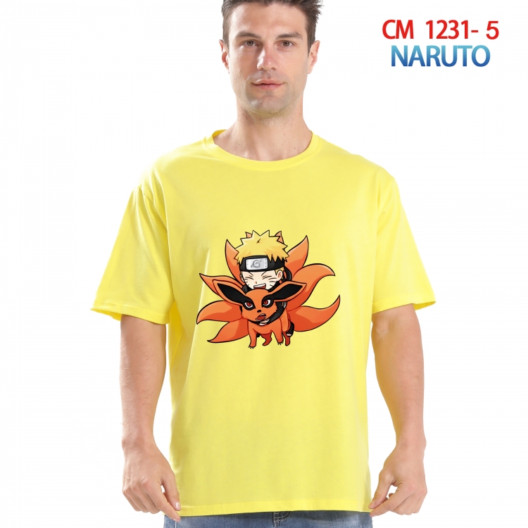 Naruto Printed short-sleeved cotton T-shirt from S to 4XL CM 1231 5
