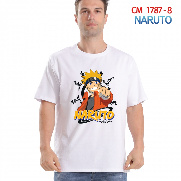 Naruto Printed short-sleeved cotton T-shirt from S to 4XL CM-1787-8