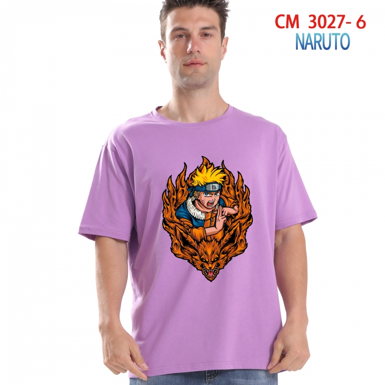 Naruto Printed short-sleeved cotton T-shirt from S to 4XL CM-3027-6