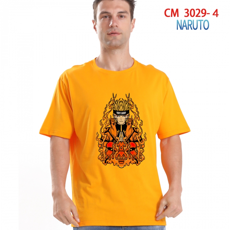 Naruto Printed short-sleeved cotton T-shirt from S to 4XL CM-3029-4