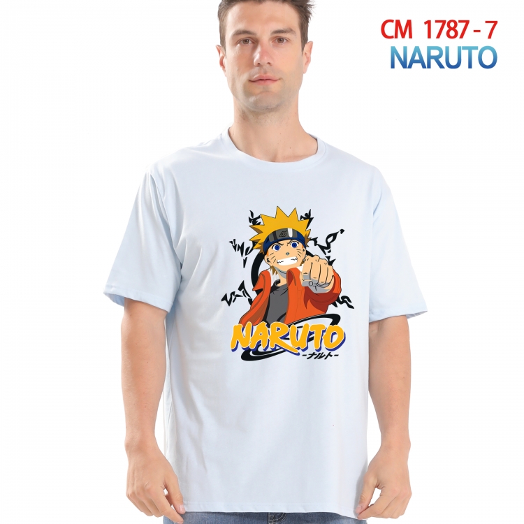 Naruto Printed short-sleeved cotton T-shirt from S to 4XL CM-1787-7