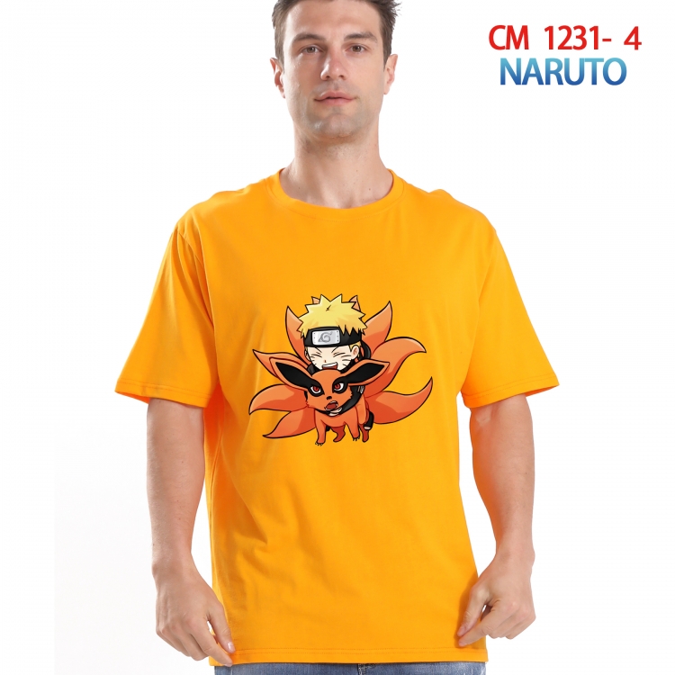 Naruto Printed short-sleeved cotton T-shirt from S to 4XL CM 1231 4