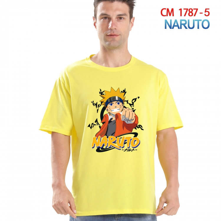 Naruto Printed short-sleeved cotton T-shirt from S to 4XL CM-1787-5