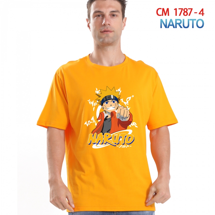 Naruto Printed short-sleeved cotton T-shirt from S to 4XL  CM-1787-4