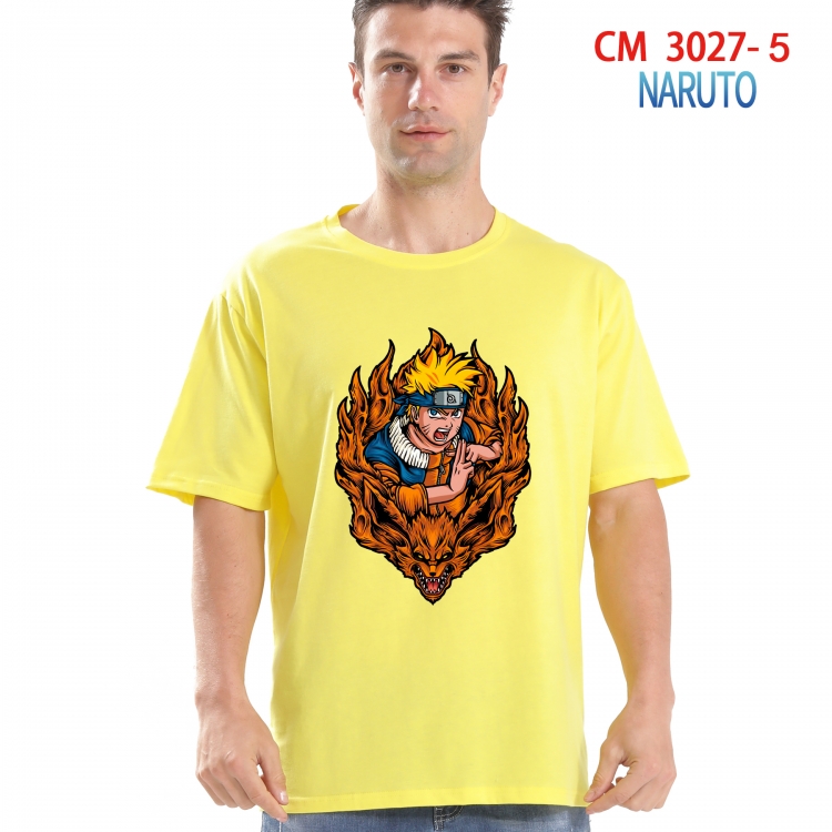 Naruto Printed short-sleeved cotton T-shirt from S to 4XL CM-3027-5