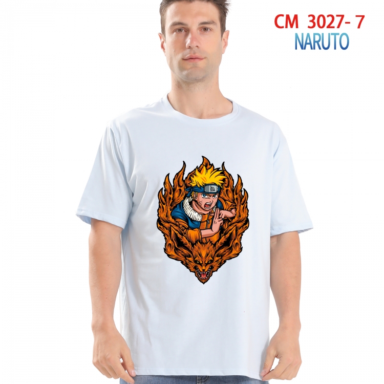 Naruto Printed short-sleeved cotton T-shirt from S to 4XL CM-3027-7