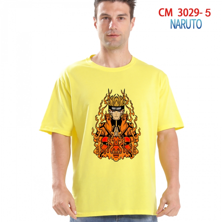 Naruto Printed short-sleeved cotton T-shirt from S to 4XL CM-3029-5