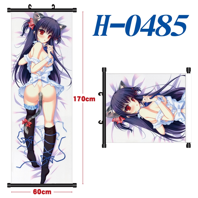 Yosuga no Sora Black plastic rod cloth hanging canvas painting 60x170cm  H-0485