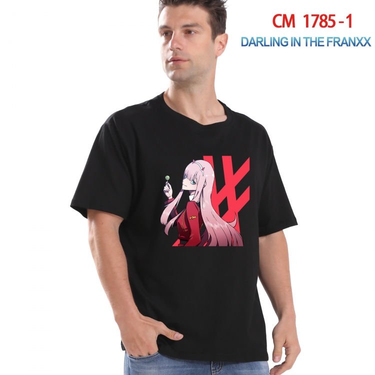 DARLING in the FRANX Printed short-sleeved cotton T-shirt from S to 4XL CM-1785-1