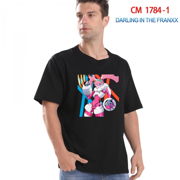 DARLING in the FRANX Printed short-sleeved cotton T-shirt from S to 4XL CM-1784-1