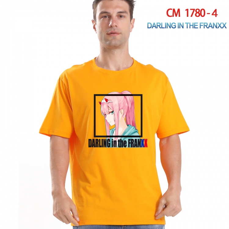 DARLING in the FRANX Printed short-sleeved cotton T-shirt from S to 4XL CM-1780-4