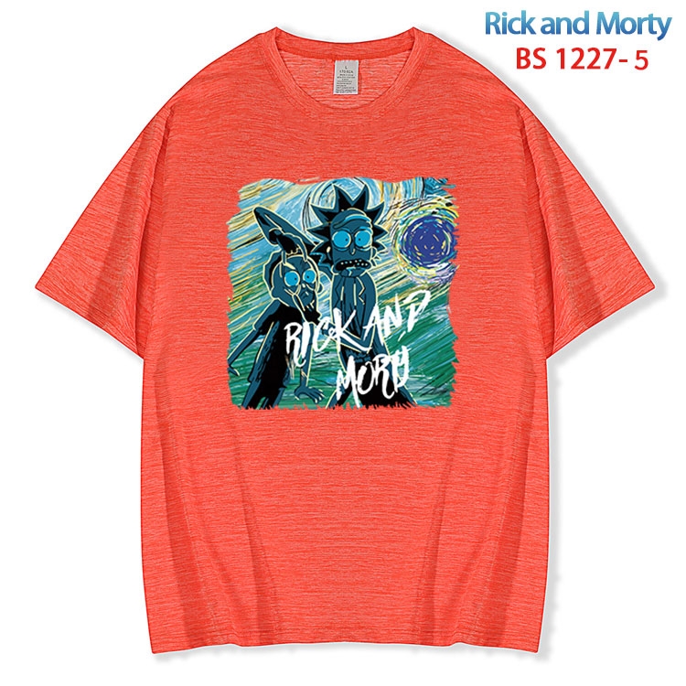 Rick and Morty ice silk cotton loose and comfortable T-shirt from XS to 5XL  BS 1227 5