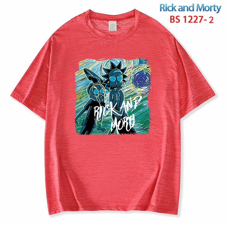 Rick and Morty ice silk cotton loose and comfortable T-shirt from XS to 5XL BS 1227 2