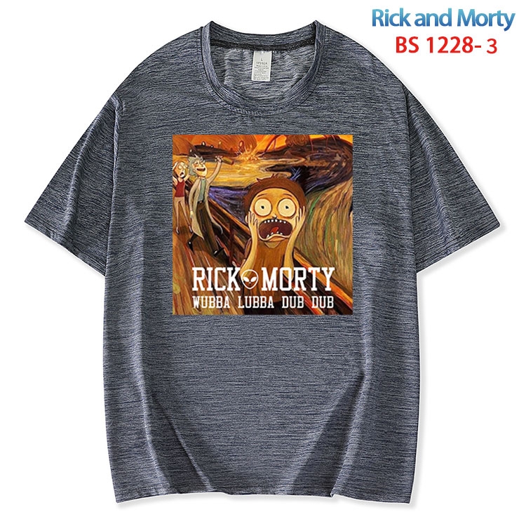Rick and Morty ice silk cotton loose and comfortable T-shirt from XS to 5XL  BS 1228 3
