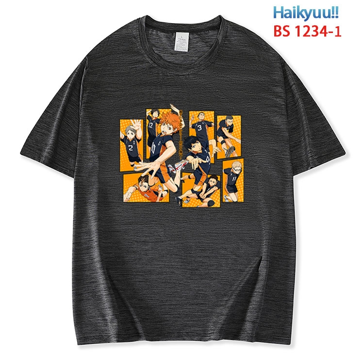 Haikyuu!! ice silk cotton loose and comfortable T-shirt from XS to 5XL  BS 1234 1