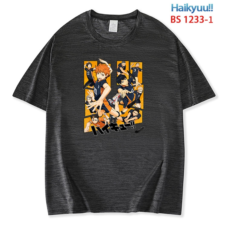 Haikyuu!! ice silk cotton loose and comfortable T-shirt from XS to 5XL  BS 1233 1
