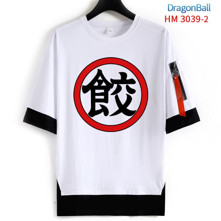 DRAGON BALL Cotton Crew Neck Fake Two-Piece Short Sleeve T-Shirt from S to 4XL  HM-3039-2