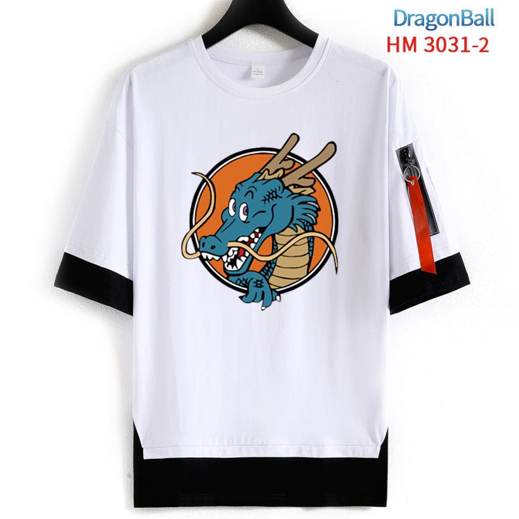 DRAGON BALL Cotton Crew Neck Fake Two-Piece Short Sleeve T-Shirt from S to 4XL HM-3031-2