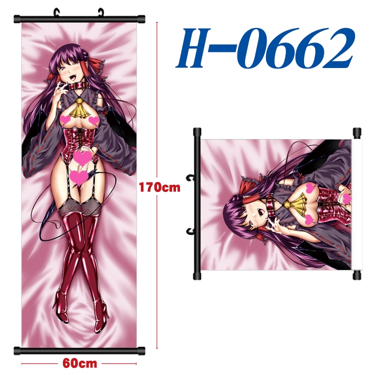 Guilty Crown Black plastic rod cloth hanging canvas painting 60x170cm H-