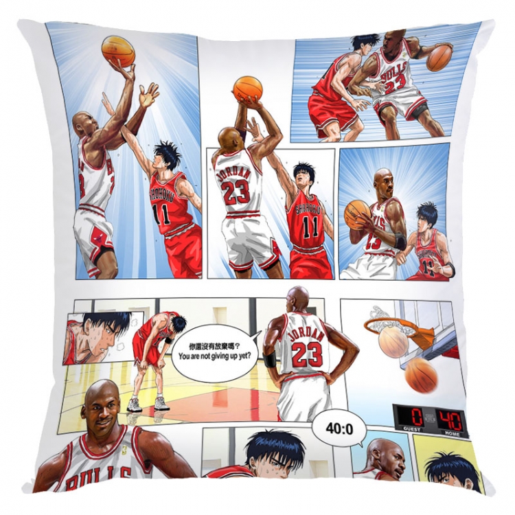 Slam Dunk Anime square full-color pillow cushion 45X45CM NO FILLING   G1-87