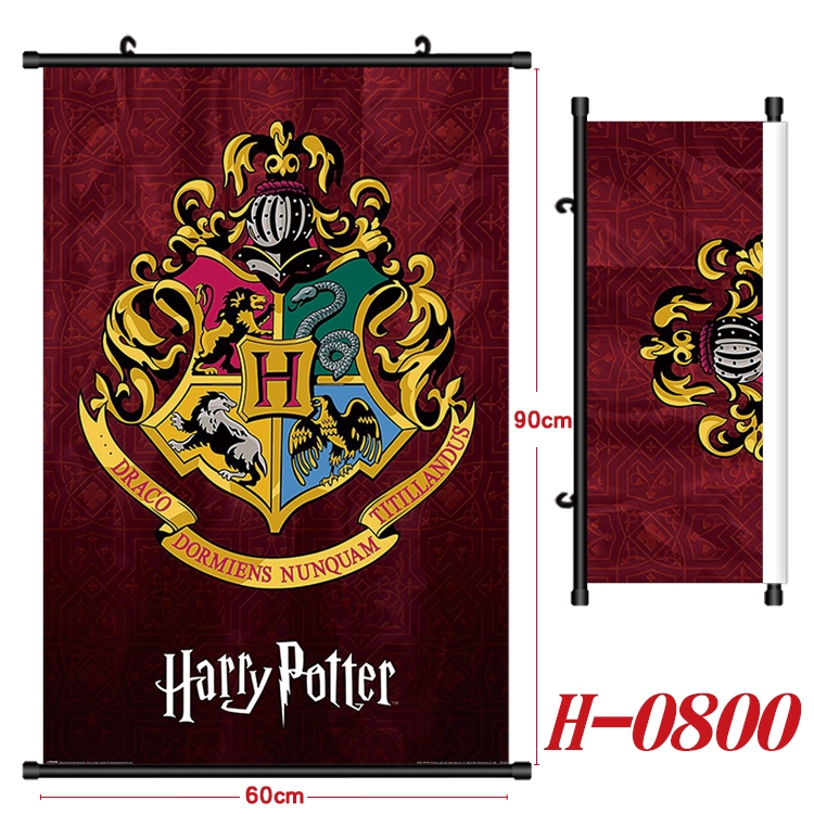Harry Potter Anime Black Plastic Rod Canvas Painting 60X90CM H-0800